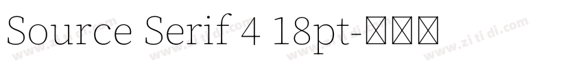 Source Serif 4 18pt字体转换